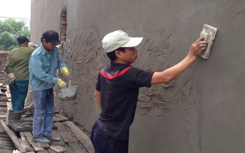 Cát nhiễm mặn không nên sử dụng trong xây trát tường
